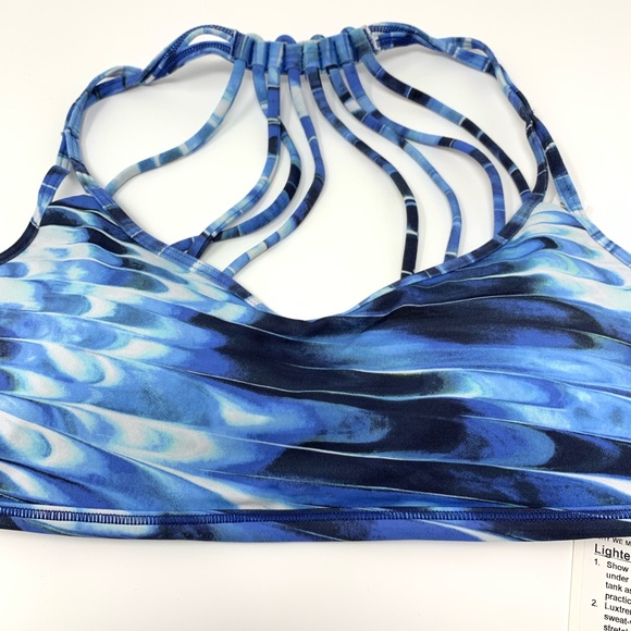 Lululemon lighten up bra MIMU black blue 8 NWT - Picture 4 of 4